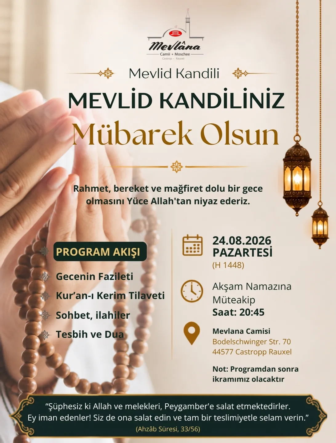 MEVLİD KANDİLİ PROGRAMI